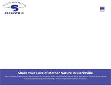 Tablet Screenshot of clarksvillemarina.com